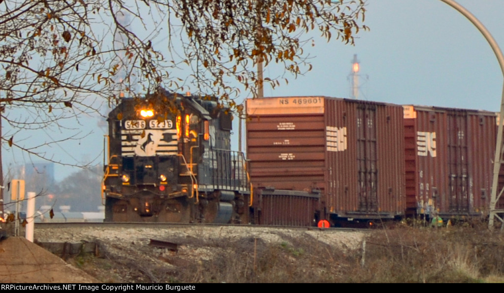 NS GP38-2 High nose Locomotive in the yard